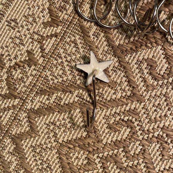 Starfish Grey Shower Curtain Hooks (12) - Picture 4 of 8